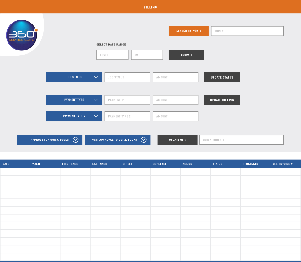 screenshot of Service Suite 360